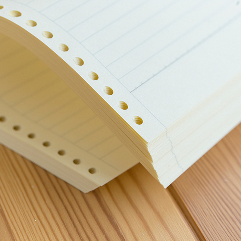 Caiet cu nucleu pentru foi detașabile, bandă groasă cu două fețe, 60 de file, compatibilitate găuri 20/26/30, pagini interioare din hârtie