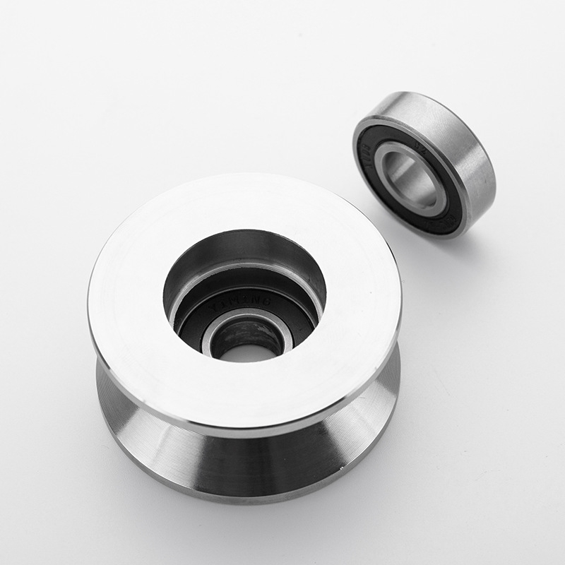 Meixuan Industry ipari rozsdamentes acél (201/304) egylábas görgőcsapágy, H/V/U típusok, pályagörgő kerék, mozgó ajtókhoz és gépekhez