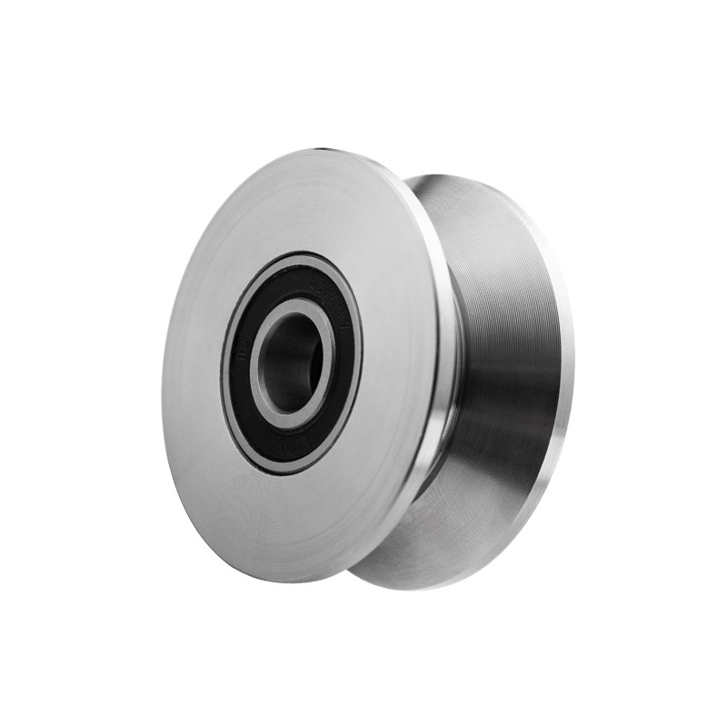 Meixuan Industry ipari rozsdamentes acél (201/304) egylábas görgőcsapágy, H/V/U típusok, pályagörgő kerék, mozgó ajtókhoz és gépekhez