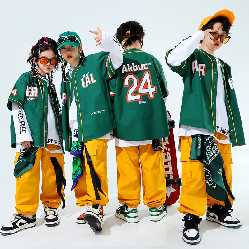Dječji hip-hop plesni kostim za jazz izvedbu, pamuk s mekom obradom, jesen 2023