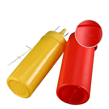 Élelmiszer-minőségű műanyag szószadagoló üveg vastagított fúvóka, kereskedelmi használatra