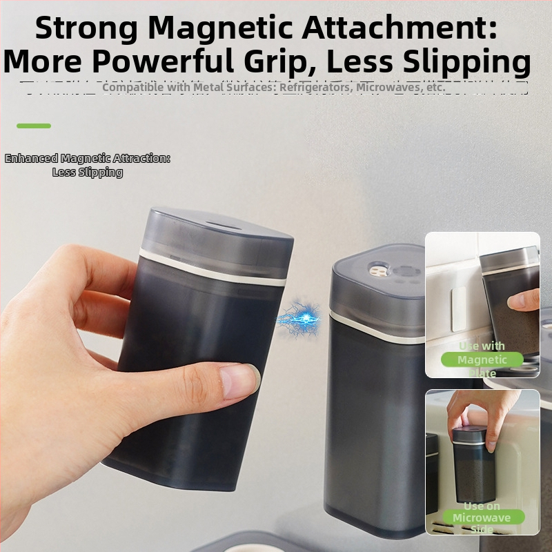 Bočica za začine s magnetskim poklopcem (Plastika; Suhi začini; Porijeklo: Zhejiang; Japanski stil)