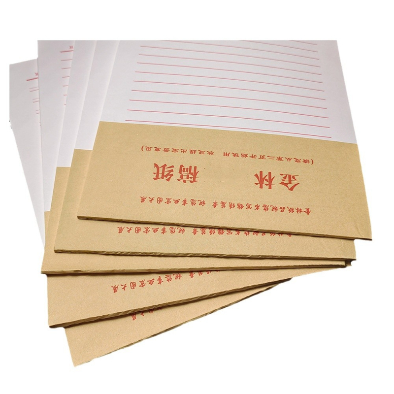 Yimeng Jinlin 16K kézírásos papír, 16K kettős/egyszeres vonalas írópapír, írólap, 38 lap