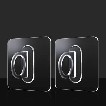 Cârlig circular auto-adeziv pentru perete — ansamblu de depozitare cu trei rânduri de cârlige, capacitate 20–30 kg