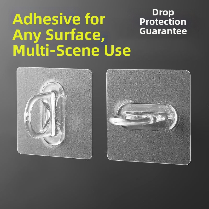 Kruhový samolepiaci vešiak na stenu — multifunkčná zostava s tromi radmi háčikov, nosnosť 20–30 kg