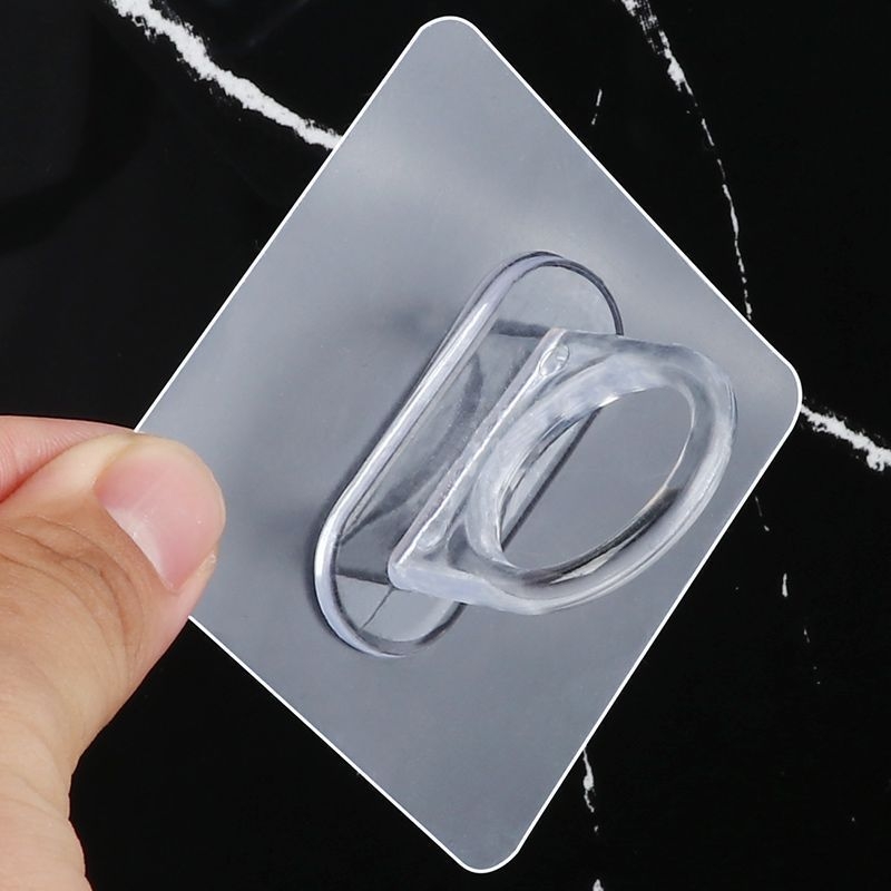 Cârlig circular auto-adeziv pentru perete — ansamblu de depozitare cu trei rânduri de cârlige, capacitate 20–30 kg