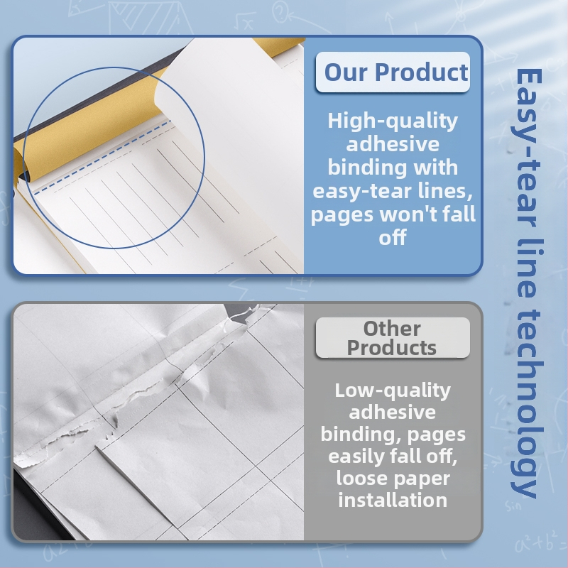 Zapisnik za račune za osnovnu školu, vertikalni raspored, Dowling papir i premazni papir, offset tisak u četiri boje, prilagodljiv nacrt