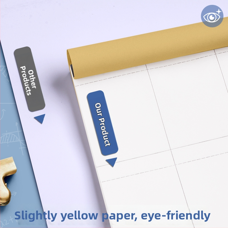 Zapisnik za račune za osnovnu školu, vertikalni raspored, Dowling papir i premazni papir, offset tisak u četiri boje, prilagodljiv nacrt