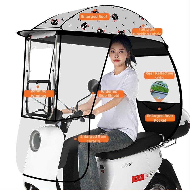 Umbrelă de soare cu 3 arce din fibră, deschidere/închidere manuală, protecție UPF 40+, rotire, rezistentă la vânt și ploaie