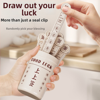 Μαγνητικό κλιπ σφράγισης για σακούλες τροφίμων από πλαστικό, ανθεκτικό στην υγρασία και διατήρηση της φρεσκάδας; κατάλληλο για σφράγιση γάλακτος σε σκόνη και σνακ μπανάνας; δυνατότητα εκτύπωσης λογότυπου; 1 κουτί με 6 τεμάχια