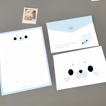 Σετ χαρτιού για επιστολές με φάκελο - μάρκα Mogo, υλικό διπλό offset, στυλ φακέλου-κάρτας, μοντέλο προσαρμοσμένο, κατάλληλο ως δώρο για γενέθλια ή αποφοίτηση