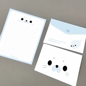 Σετ χαρτιού για επιστολές με φάκελο - μάρκα Mogo, υλικό διπλό offset, στυλ φακέλου-κάρτας, μοντέλο προσαρμοσμένο, κατάλληλο ως δώρο για γενέθλια ή αποφοίτηση