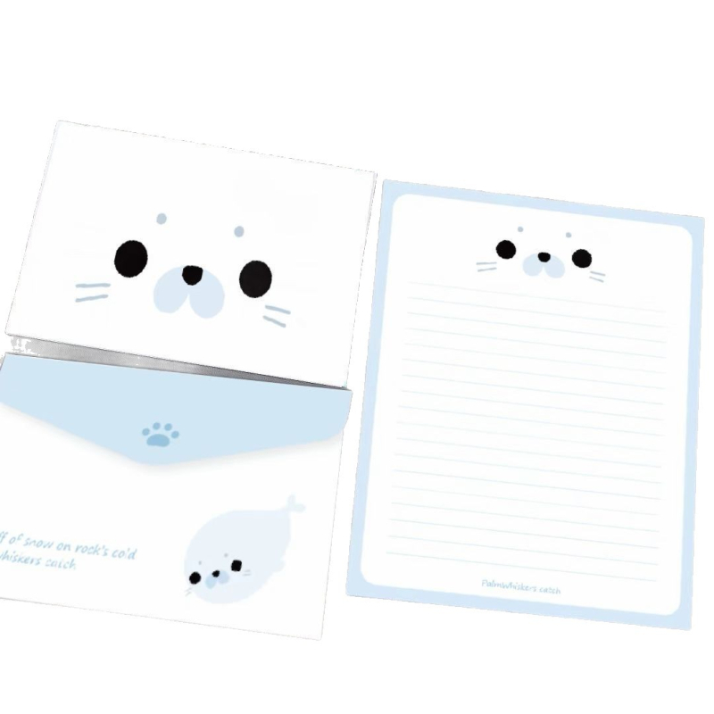 Σετ χαρτιού για επιστολές με φάκελο - μάρκα Mogo, υλικό διπλό offset, στυλ φακέλου-κάρτας, μοντέλο προσαρμοσμένο, κατάλληλο ως δώρο για γενέθλια ή αποφοίτηση