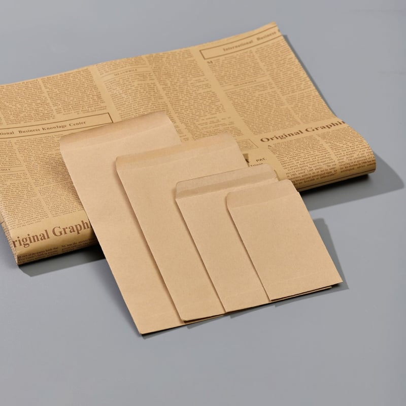 Φάκελος από Kraft χαρτί, σε στυλ κινεζικού φακέλου για έγγραφα, μοντέλο No.5/dl, εκτύπωση λογότυπου, προσαρμογή