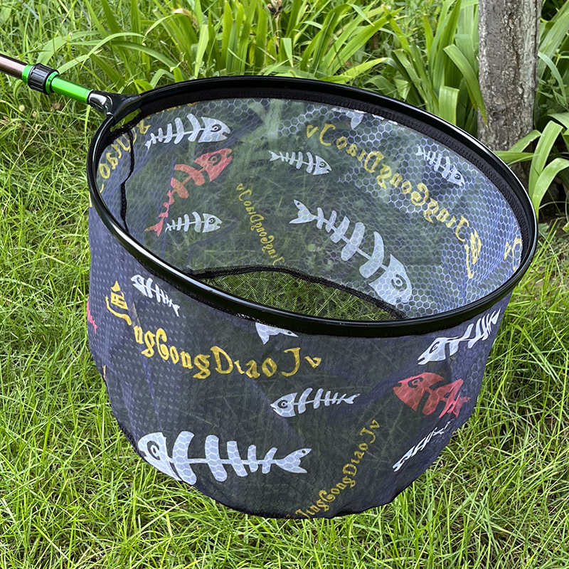 Алуминиево-сплавна глава за риболовна мрежа, разглобяема и заменяема мрежа, кръгла форма, защита от закачане, бързосъхнеща мрежа