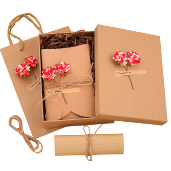 Σετ χαρτιού επιστολών και φακέλων σε κουτί δώρου, στυλ παραθύρου φακέλου, ρομαντική αρχαϊκή αισθητική, αγάπη επιστολής, ρετρό δώρο