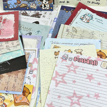 Συλλογή Mix‑And‑Match Blind Box με φακέλους και χαρτί γραφής, στυλ δυτικού φακέλου, χωρίς εκτύπωσης λογότυπου, χωρίς επεξεργασία ή προσαρμογή, μη εισαγόμενο