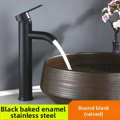 Nehrđajući čelični slavina za umivaonik u kupaonici – miješalica s keramičkim jezgrom, vertikalna instalacija, 0–90°C radna temperatura, ulaz/izlaz 10 mm