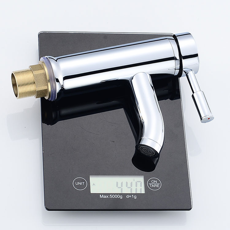 Nehrđajući čelični slavina za umivaonik u kupaonici – miješalica s keramičkim jezgrom, vertikalna instalacija, 0–90°C radna temperatura, ulaz/izlaz 10 mm