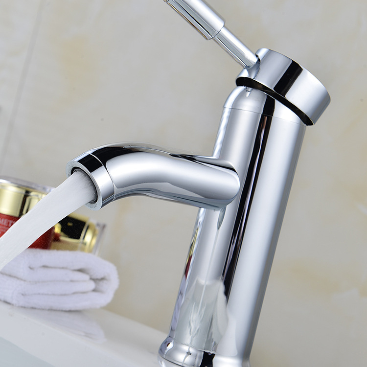 Nehrđajući čelični slavina za umivaonik u kupaonici – miješalica s keramičkim jezgrom, vertikalna instalacija, 0–90°C radna temperatura, ulaz/izlaz 10 mm