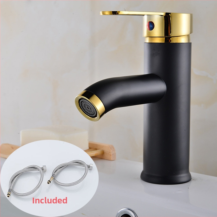 Nehrđajući čelični slavina za umivaonik u kupaonici – miješalica s keramičkim jezgrom, vertikalna instalacija, 0–90°C radna temperatura, ulaz/izlaz 10 mm