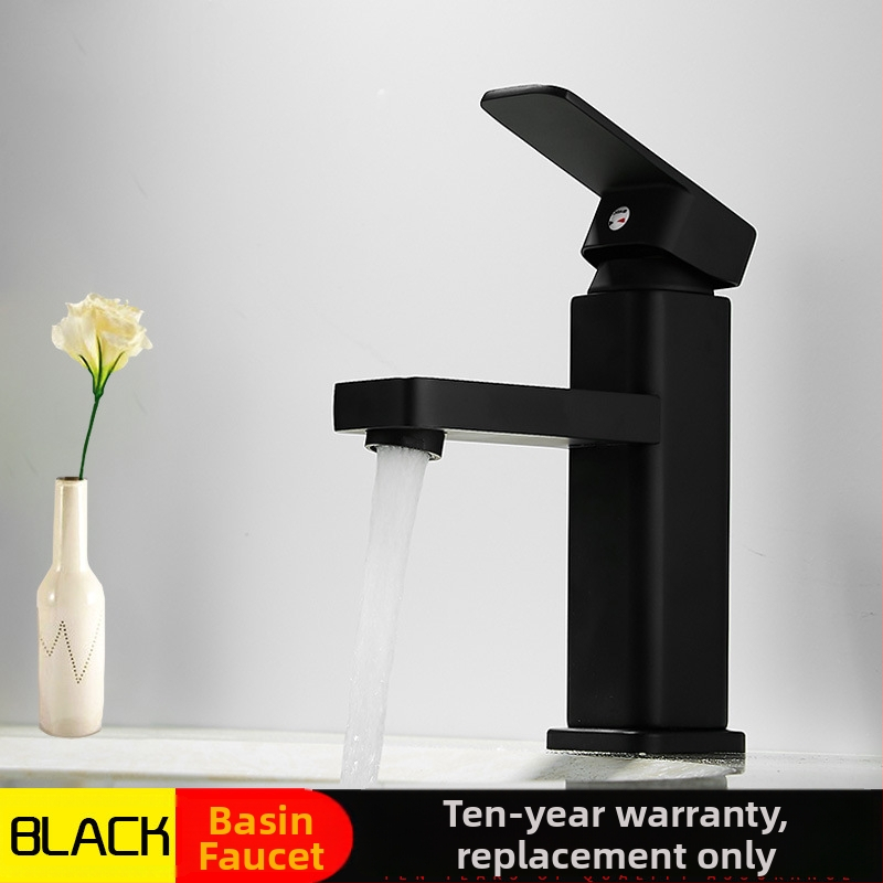 Nehrđajući čelični slavina za umivaonik u kupaonici – miješalica s keramičkim jezgrom, vertikalna instalacija, 0–90°C radna temperatura, ulaz/izlaz 10 mm