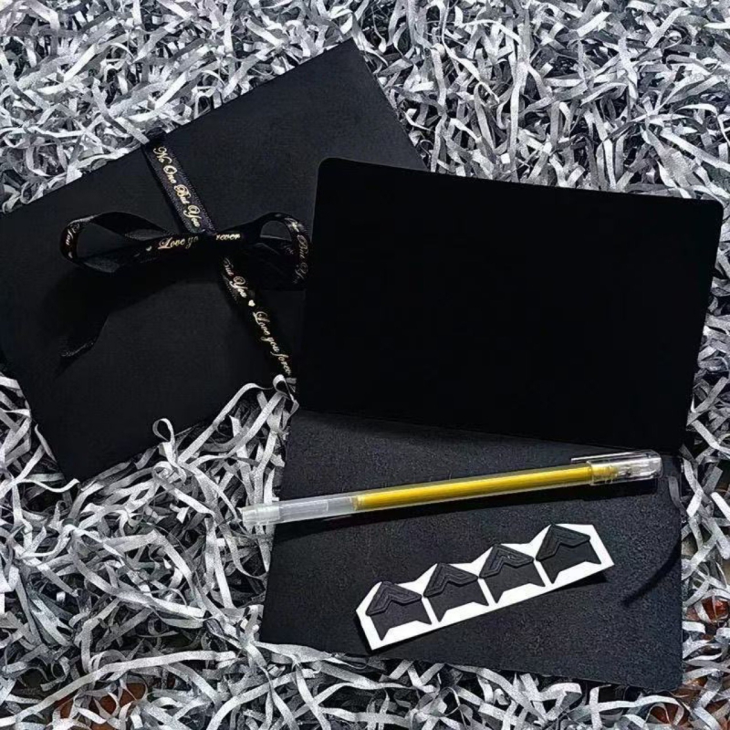 Rukom pisana romantična čestitka s elegantnim omotom za dečka — Valentinovo, DIY čestitka za rođendan