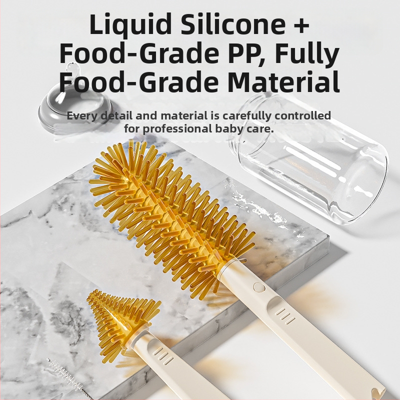 Yobeidi комплект за почистване на бутилки: сушилник за шишета, четка за биберони, преносима кутия за съхранение