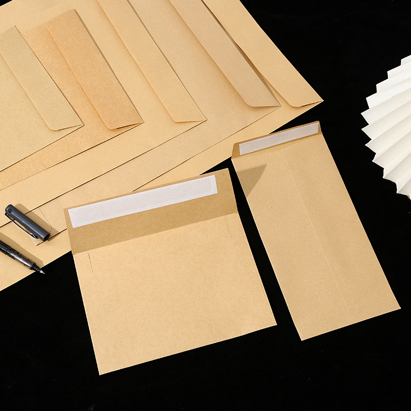 Φάκελος για ευχετήριες κάρτες από Kraft χαρτί, μάρκα Yixin, κινεζικού στυλ με αυτοκόλλητη σφραγίδα