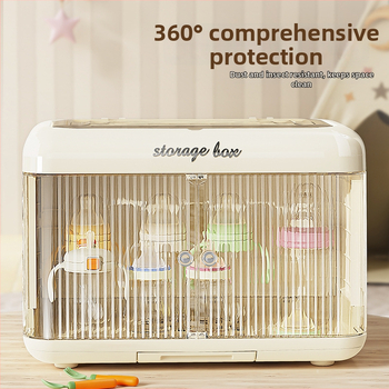 Spremnik za čuvanje bočica za bebe, plastični, dvostruka vrata, pravokutni oblik, montaža na stol