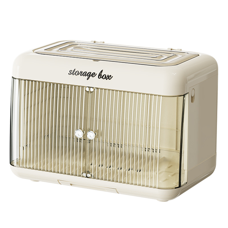 Spremnik za čuvanje bočica za bebe, plastični, dvostruka vrata, pravokutni oblik, montaža na stol