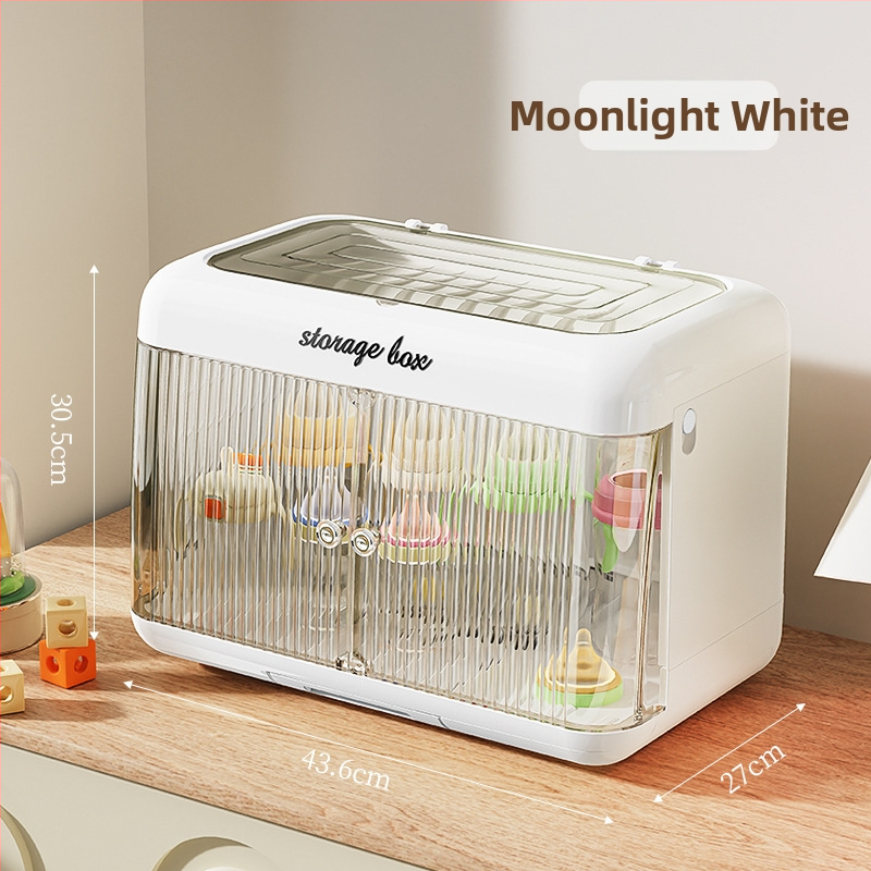 Spremnik za čuvanje bočica za bebe, plastični, dvostruka vrata, pravokutni oblik, montaža na stol