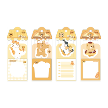 Stream Leaves note autoadezive cu design animat – notițe multifuncționale pentru elevi și birou, autoadezive, ambalare de bază