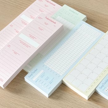 Caiet – urmărire lectură, înregistrare disciplină personală, în formă de cărămidă, Brand Tsubakiya Shop