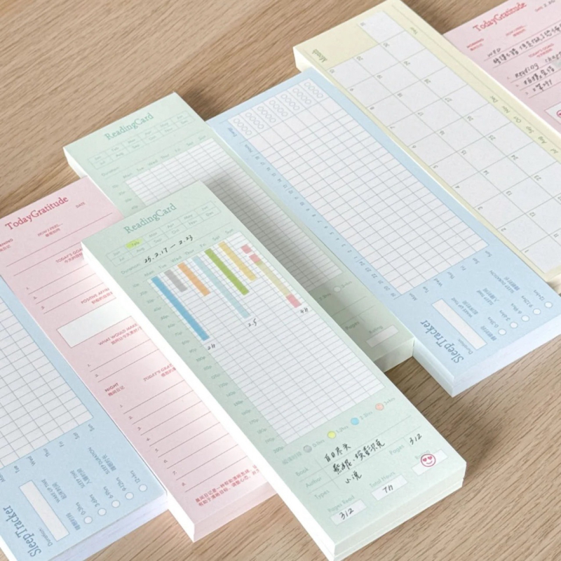 Caiet – urmărire lectură, înregistrare disciplină personală, în formă de cărămidă, Brand Tsubakiya Shop