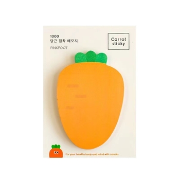 Mrkva karikatura planer s tearable post-it bez ljepila, prozirne indeksne naljepnice, marka Yuyu, 50/100 stranica, spremno za lijepljenje, IP odobrenje: Ne