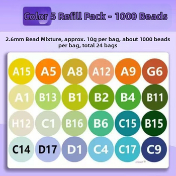 Fused Bean doplnkový balík – DIY ploché puzzle hračka, plast, pre vek 7–14 rokov