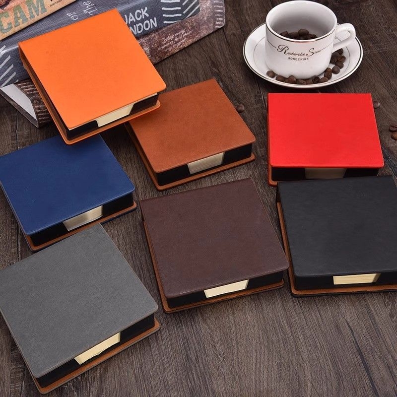 Beingmove kutija za bilješke od PU kože, model 256121, moguć ispis logotipa, kapacitet 140 bilješki