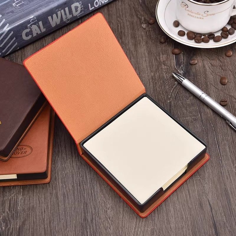 Beingmove kutija za bilješke od PU kože, model 256121, moguć ispis logotipa, kapacitet 140 bilješki