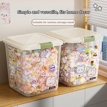 Container de depozitare a orezului - rezistent la umezeală, la insecte, din plastic PP (Capacitate: 7–8 L; Compatibil cu alimente)