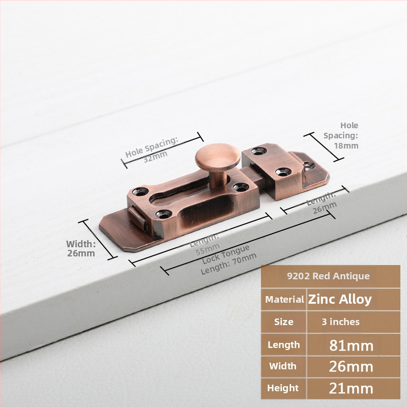 Zasun za vrata i prozore tipa A, model 9202, cink legura, antički stil, marka Aichmann
