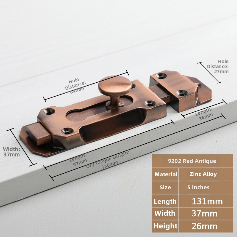 Zasun za vrata i prozore tipa A, model 9202, cink legura, antički stil, marka Aichmann