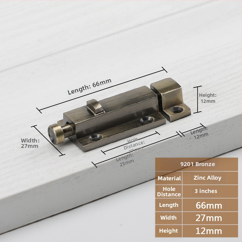 Zasun za vrata i prozore tipa A, model 9202, cink legura, antički stil, marka Aichmann