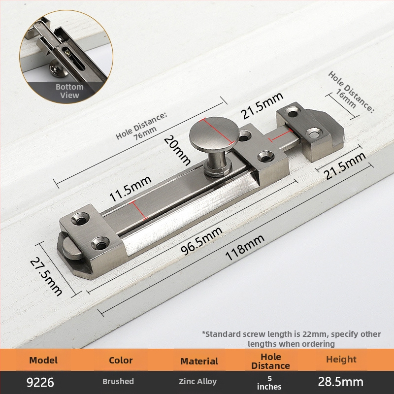 Zasun za vrata i prozore tipa A, model 9202, cink legura, antički stil, marka Aichmann