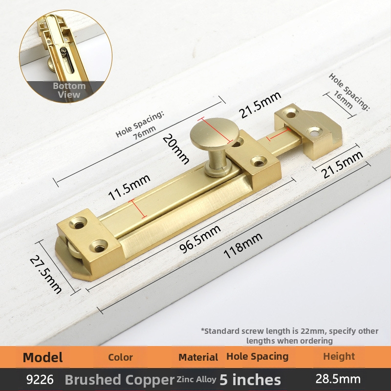 Zasun za vrata i prozore tipa A, model 9202, cink legura, antički stil, marka Aichmann