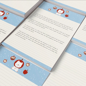 Caiet pentru note și schițe, formă de desen animat, fără adeziv, fără licență IP