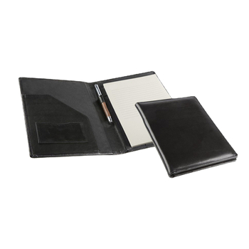 Σημειωματάριο με εξώφυλλο από γνήσιο δέρμα, δέσιμο με κόλλα, 50 σελίδες, χαρτί 40 g/m², λογότυπο εκτυπωμένο