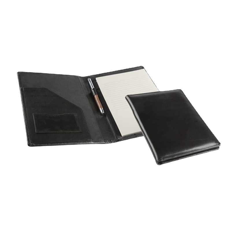 Σημειωματάριο με εξώφυλλο από γνήσιο δέρμα, δέσιμο με κόλλα, 50 σελίδες, χαρτί 40 g/m², λογότυπο εκτυπωμένο