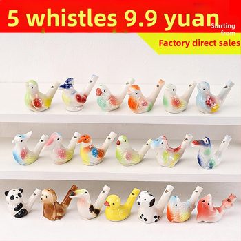 Keramická píšťalka v tvare vodného vtáka — suvenírna hračka pre turistické miesta; ideálny osobný darček pre kolegov, priateľov, deti alebo spolužiakov (Enshi); vhodné na Deň učiteľov, Deň národa a Deň dieťaťa; ideálne na cestovné spomienky, promócie a pár