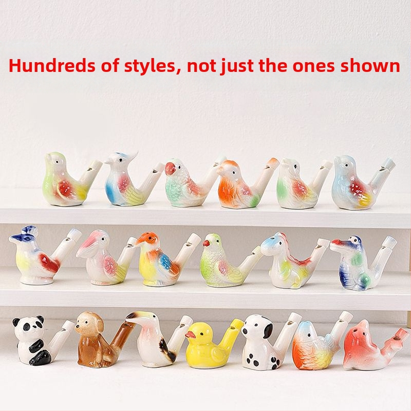 Keramická píšťalka v tvare vodného vtáka — suvenírna hračka pre turistické miesta; ideálny osobný darček pre kolegov, priateľov, deti alebo spolužiakov (Enshi); vhodné na Deň učiteľov, Deň národa a Deň dieťaťa; ideálne na cestovné spomienky, promócie a pár